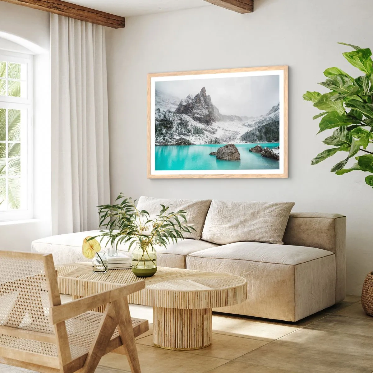 Pôster com moldura de carvalho claro - Na guarda - 100x70 cm