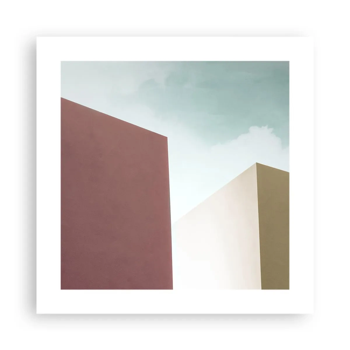 Pôster - A geometria de um verão ensolarado - 40x40 cm