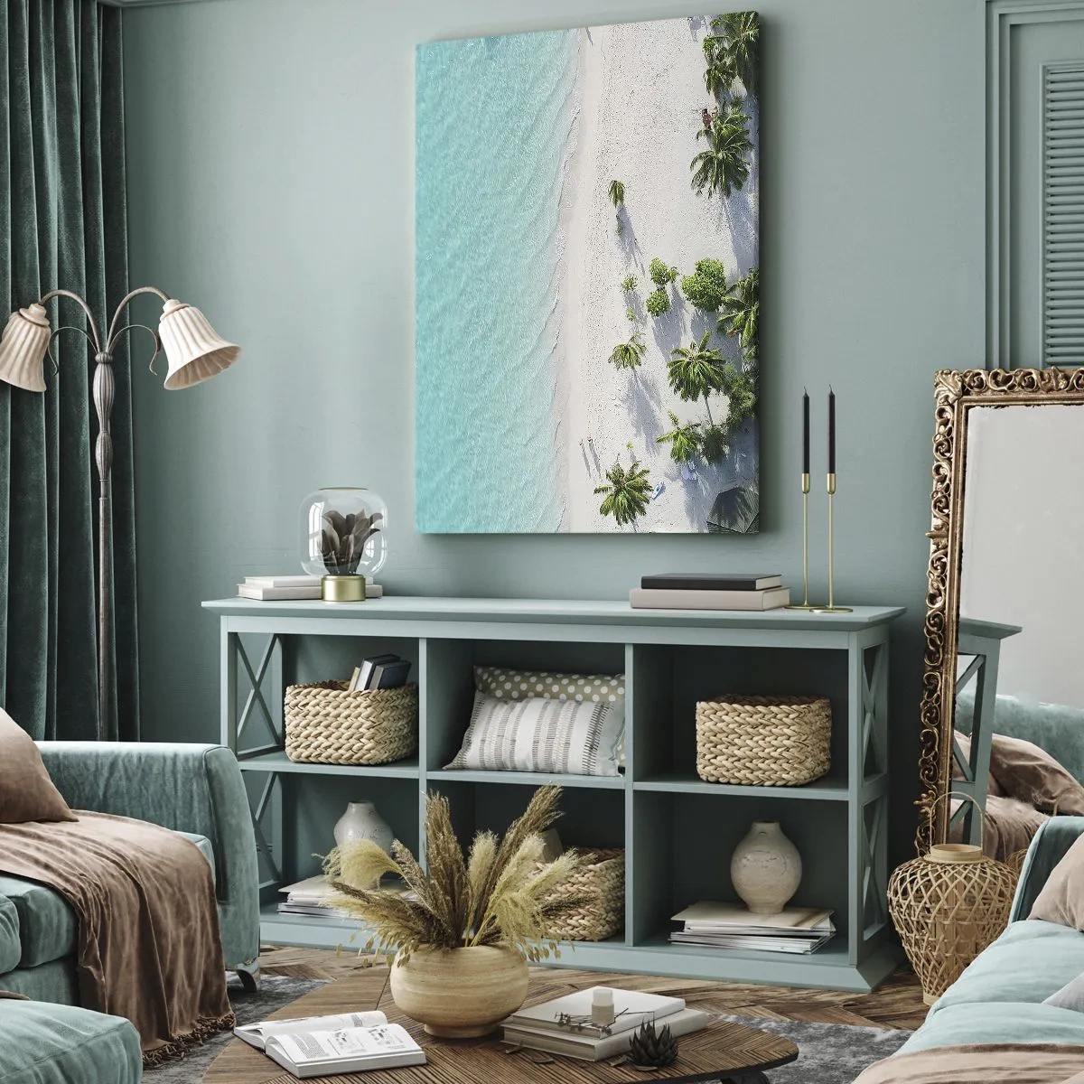 Quadro em tela - Férias no paraíso - 80x120 cm