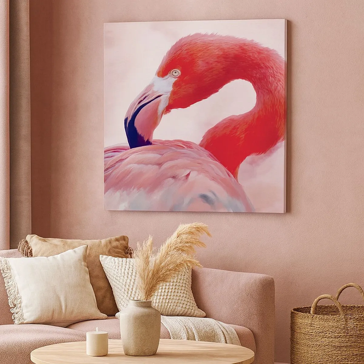 Quadro em tela - Beleza das aves - 30x30 cm