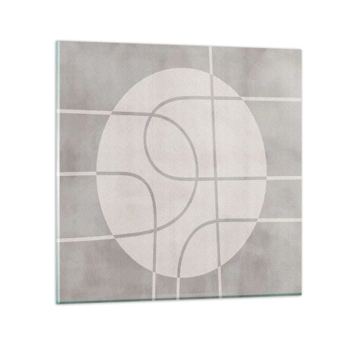 Quadro em vidro - Circular e direto - 30x30 cm