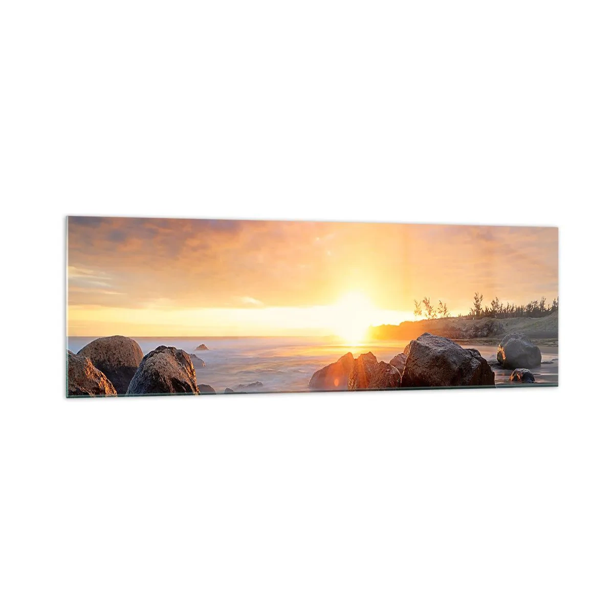 Quadro em vidro - A brisa luminosa da noite - 160x50 cm