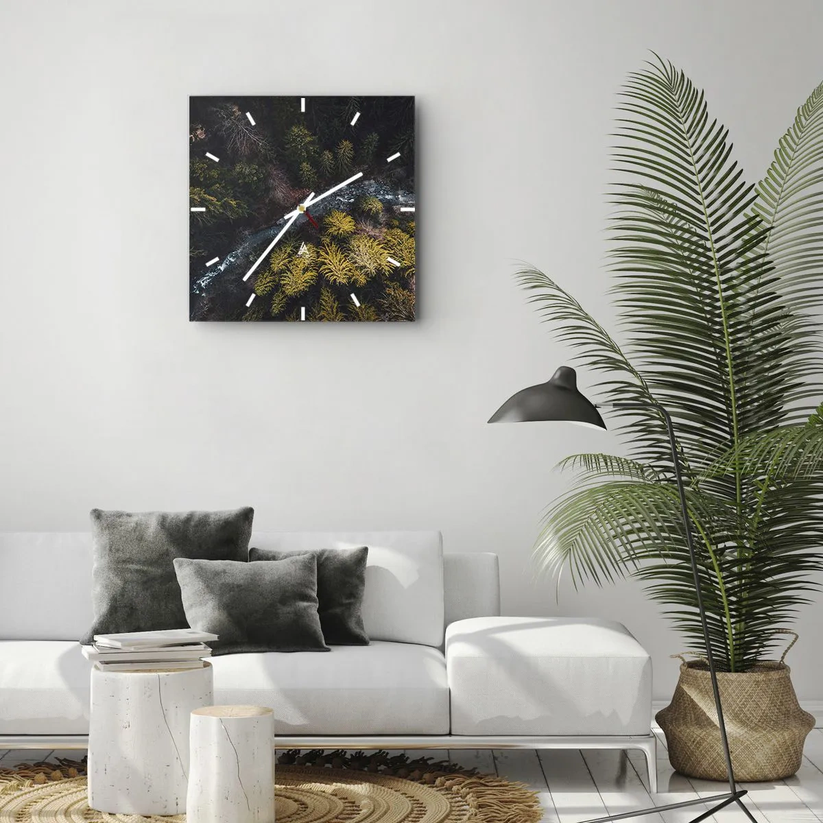 Relógio de parede - Relógio em vidro - Rápido e cada vez mais rápido - 30x30 cm