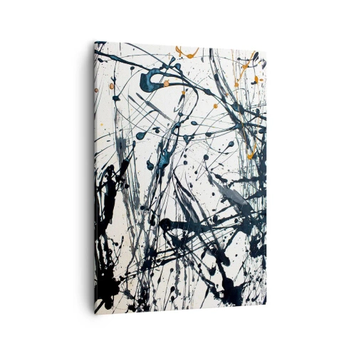 Quadro em tela - Abstração expressionista - 50x70 cm