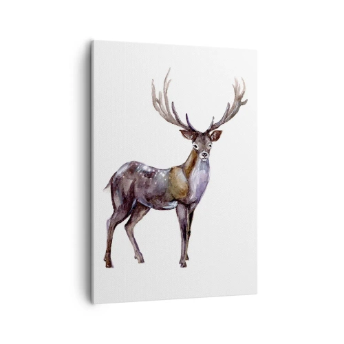 Quadro em tela - Rei da Floresta do Norte - 50x70 cm