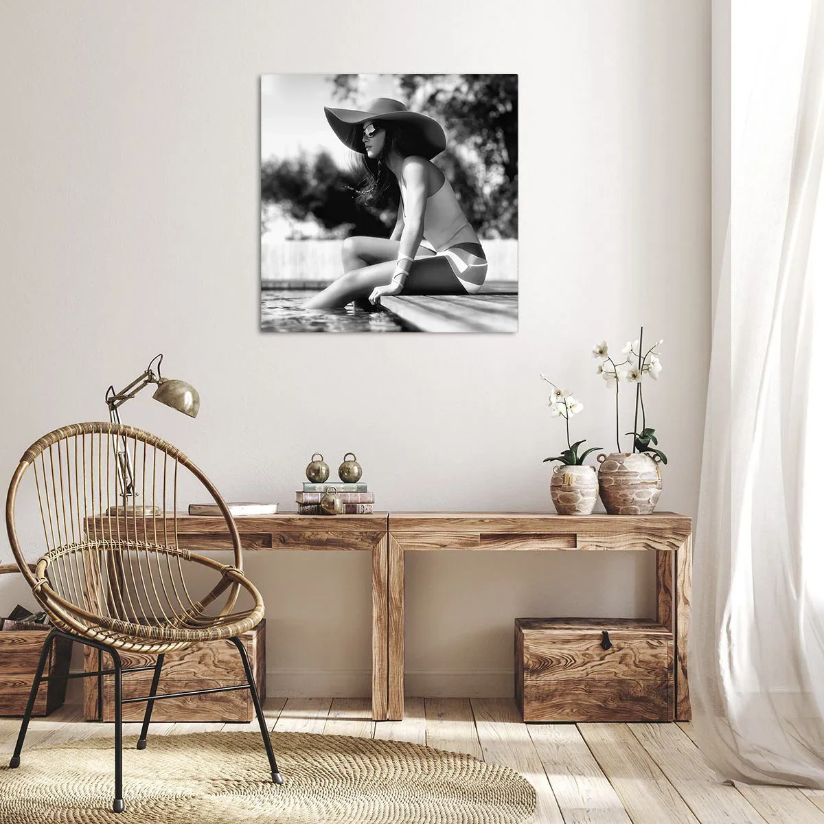 Quadro em tela - Sonho de verão - 70x70 cm