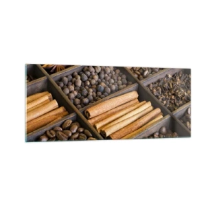 Quadro em vidro - Um tesouro de aromas - 100x40 cm