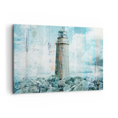 Quadro em tela - Em madeira velha - 100x70 cm