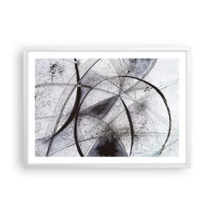 Pôster em moldura branca - Fantasia futurista - 70x50 cm