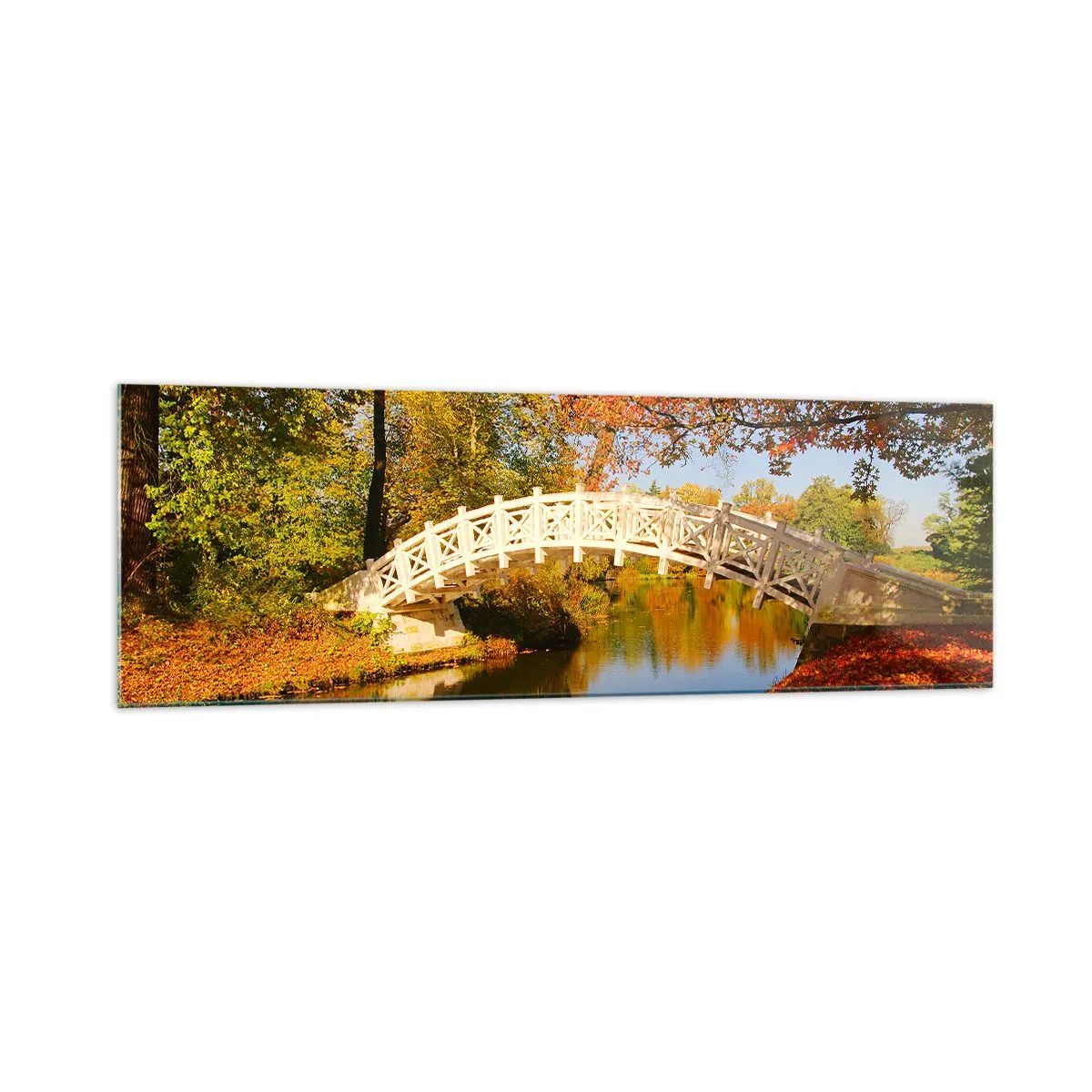 Quadro em vidro - Na ponte branca dos suspiros - 160x50 cm