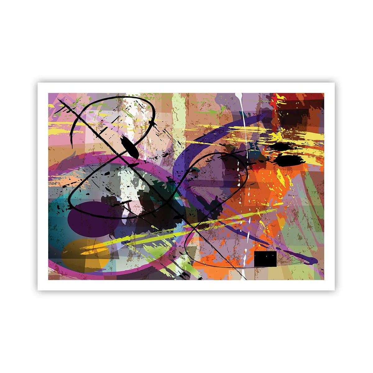 Pôster - Pode ir direto ou ao redor - 100x70 cm
