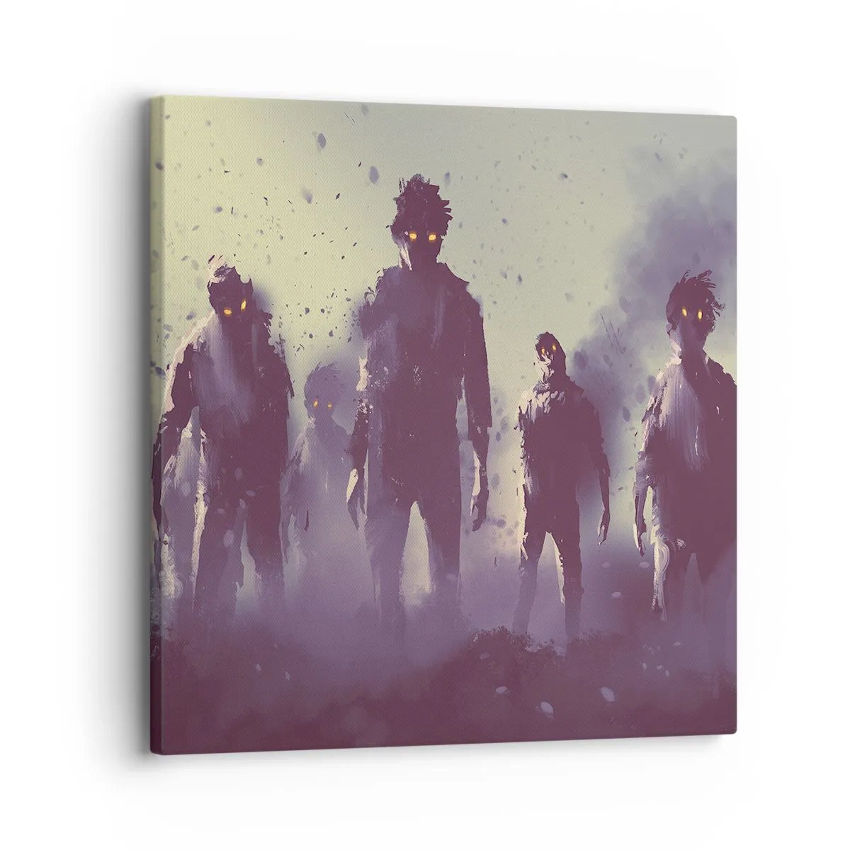 Quadro em tela - Cuidado! Estão a chegar - 30x30 cm