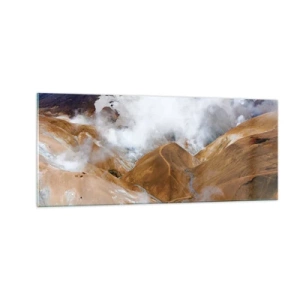 Quadro em vidro - A beleza crua da Islândia - 100x40 cm