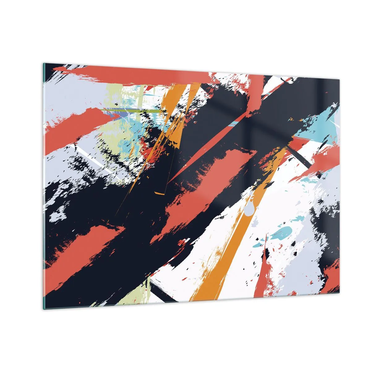 Quadro em vidro - Composição dinâmica - 100x70 cm