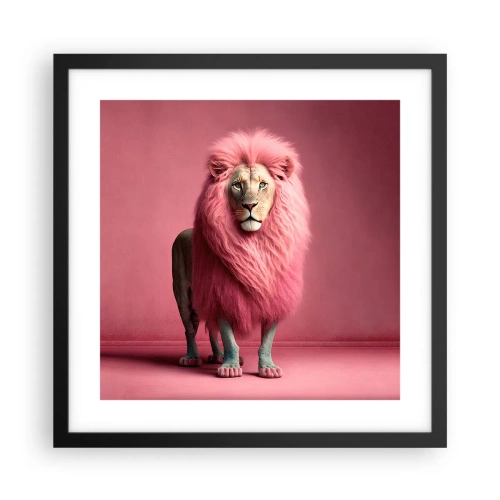 Pôster com moldura preta - Não tens mais medo - 40x40 cm