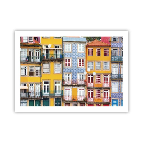 Pôster - Cores da cidade velha - 70x50 cm