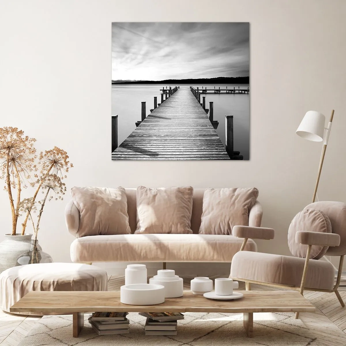 Quadro em tela - A fonte da tranquilidade - 30x30 cm