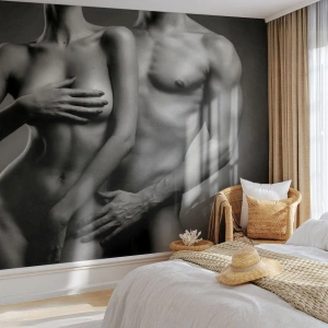 Papel de Parede Autocolante Deluxe Sticker - Adão e Eva - Mulher, Homem, Corpo - 250x175 cm