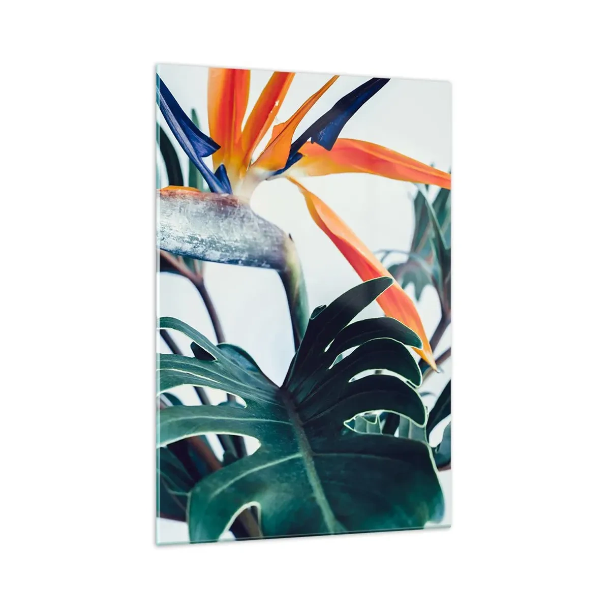 Quadro em vidro - Arbusto de passarinho - 70x100 cm