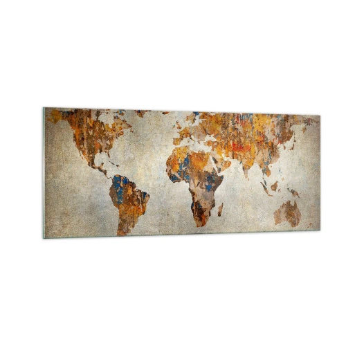 Quadro em vidro - Um mundo verdadeiramente grande - 100x40 cm