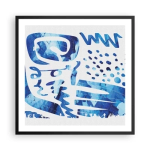 Pôster com moldura preta - Voltar às raízes - 60x60 cm