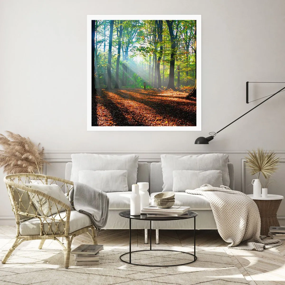 Pôster - Luzes e sombras - 40x40 cm