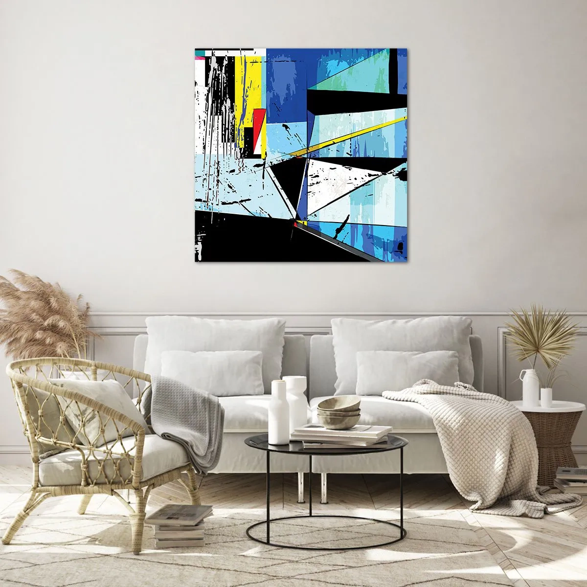 Quadro em vidro - Olhar por um outro ângulo... - 30x30 cm