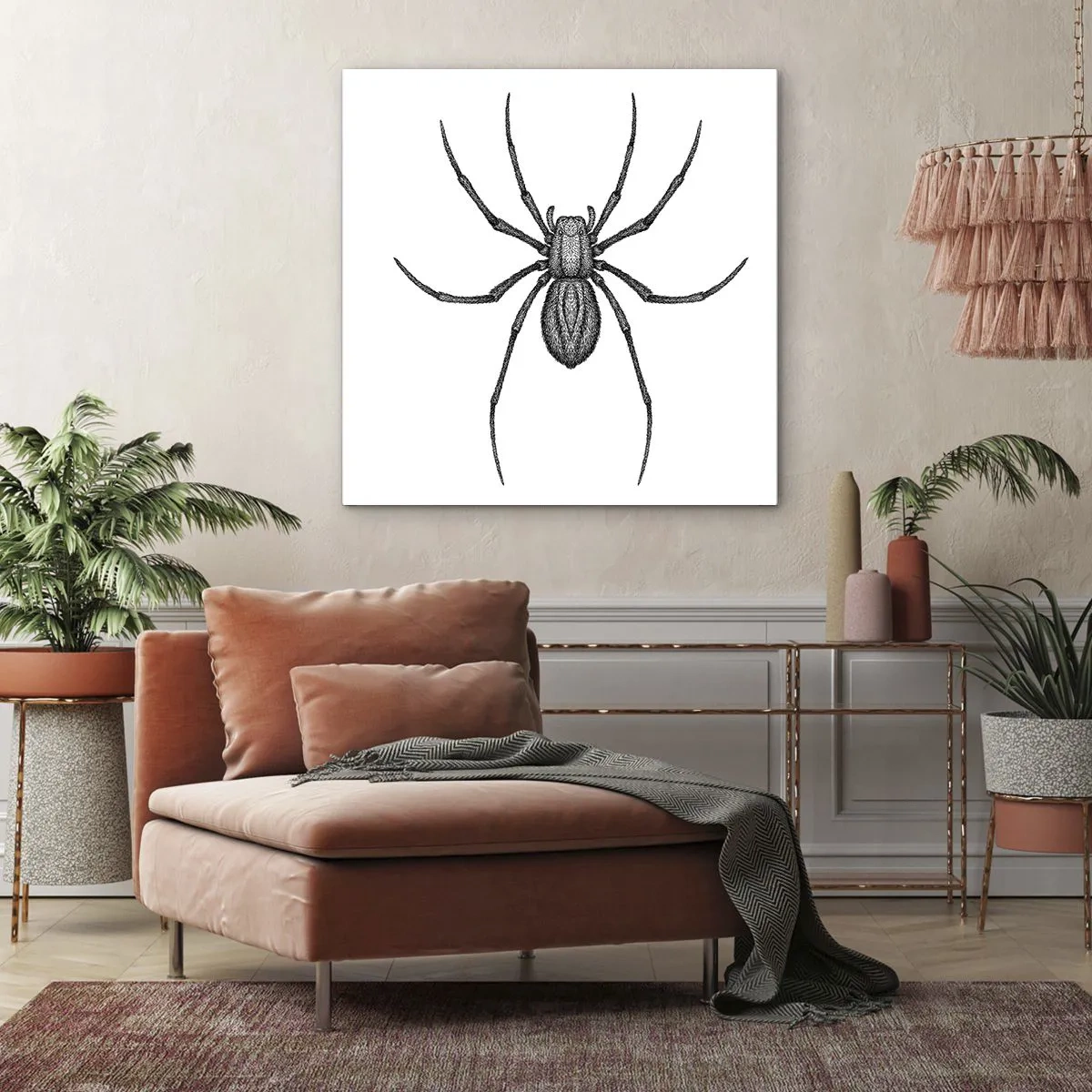 Quadro em tela - Precisão perturbadora - 70x70 cm