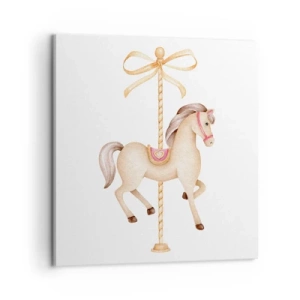 Quadro em tela - Um trote gracioso - 60x60 cm