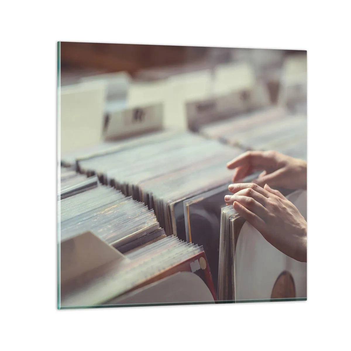 Quadro em vidro - Em busca de emoções - 50x50 cm