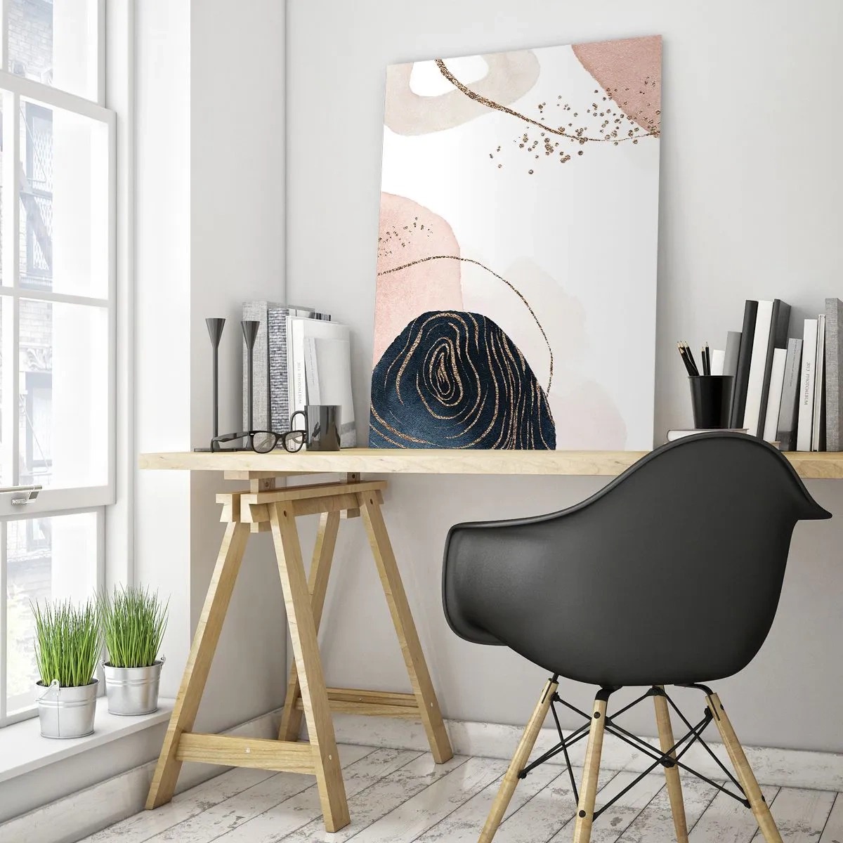Quadro em vidro - Tudo flui - 50x70 cm