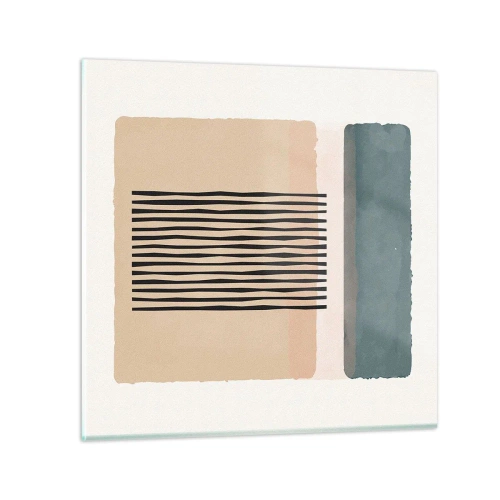 Quadro em vidro - Está tudo bem - 40x40 cm