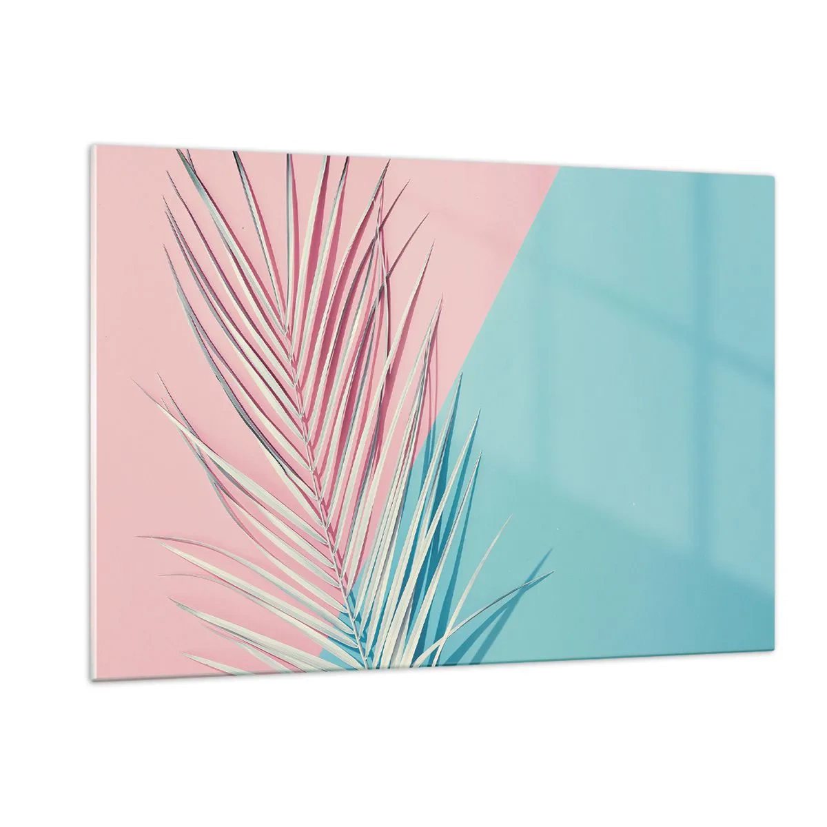 Quadro em vidro - Impressão tropical - 120x80 cm