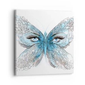 Quadro em tela - Borboleta eros - 30x30 cm