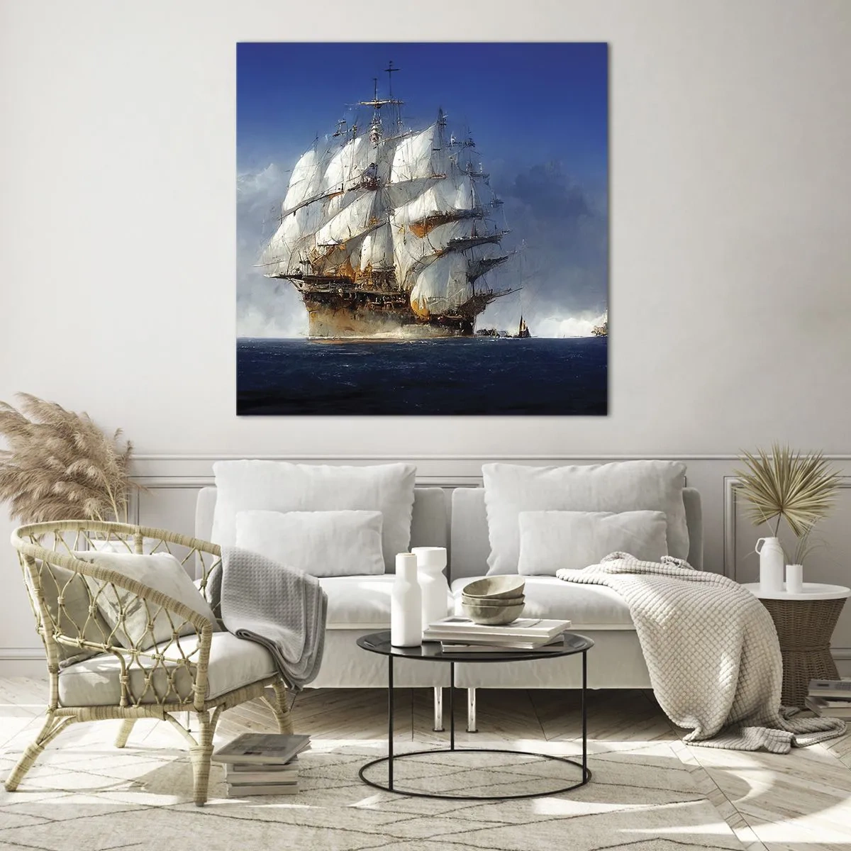 Quadro em vidro - A grande glória! - 60x60 cm