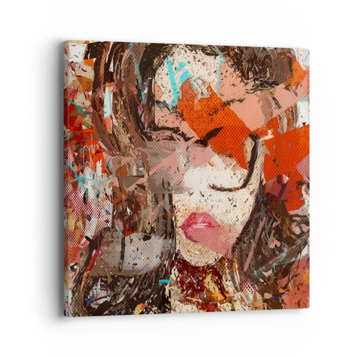 Quadro em tela - Ninguém realmente me conhece - 40x40 cm