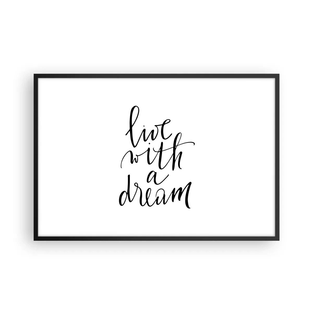 Pôster com moldura preta - Of course - 91x61 cm