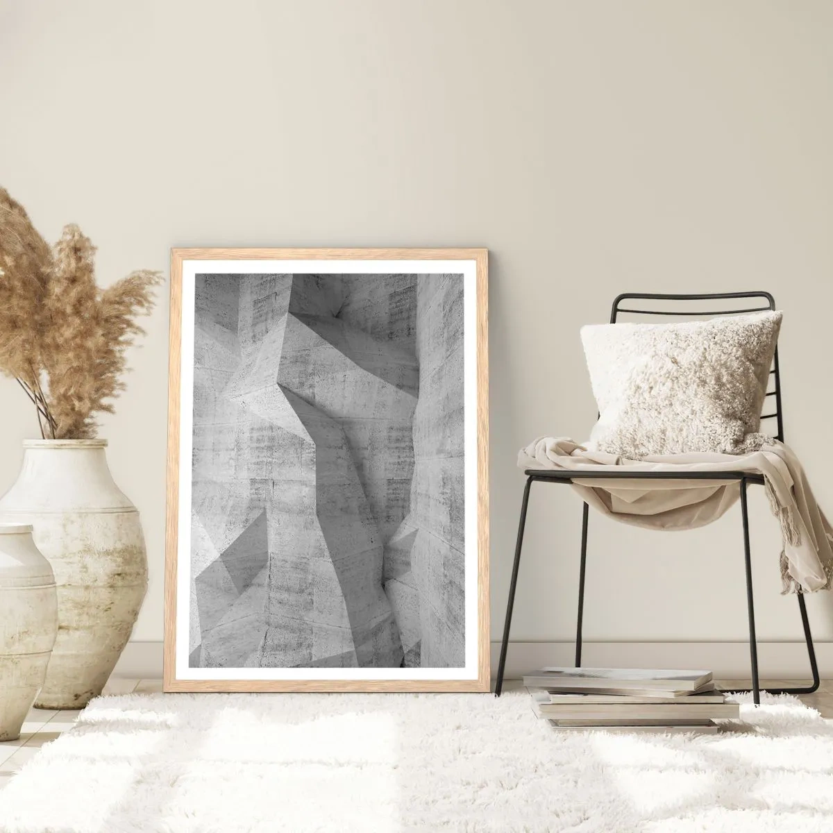 Pôster com moldura de carvalho claro - Um verdadeiro desafio - 30x40 cm