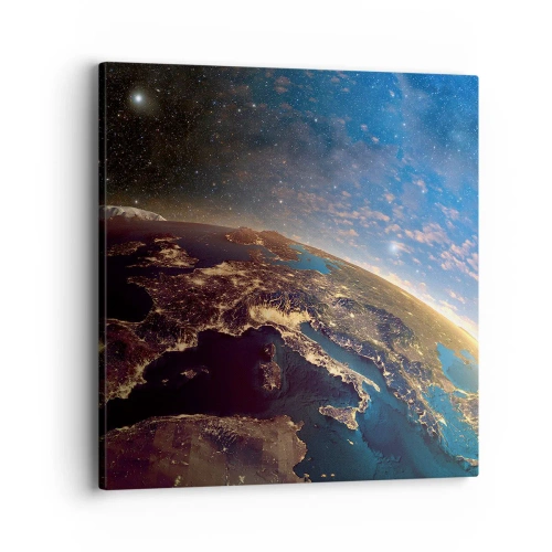 Quadro em tela - Vamos olhar para nós mesmos à distância - 40x40 cm