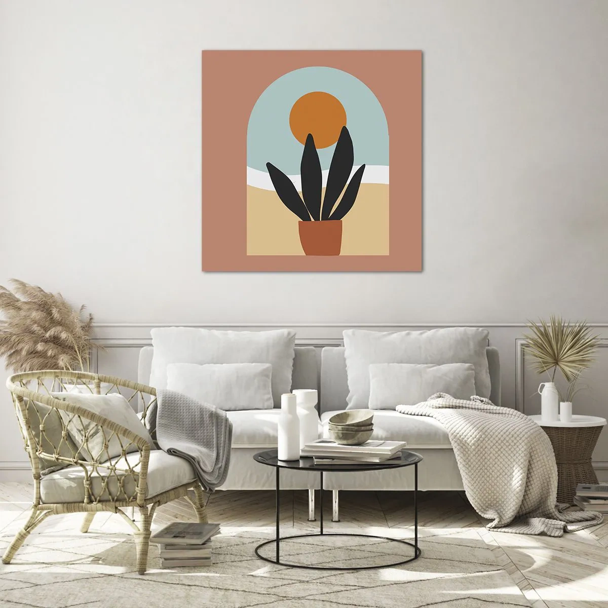 Quadro em vidro - Pequenas alegrias - 30x30 cm