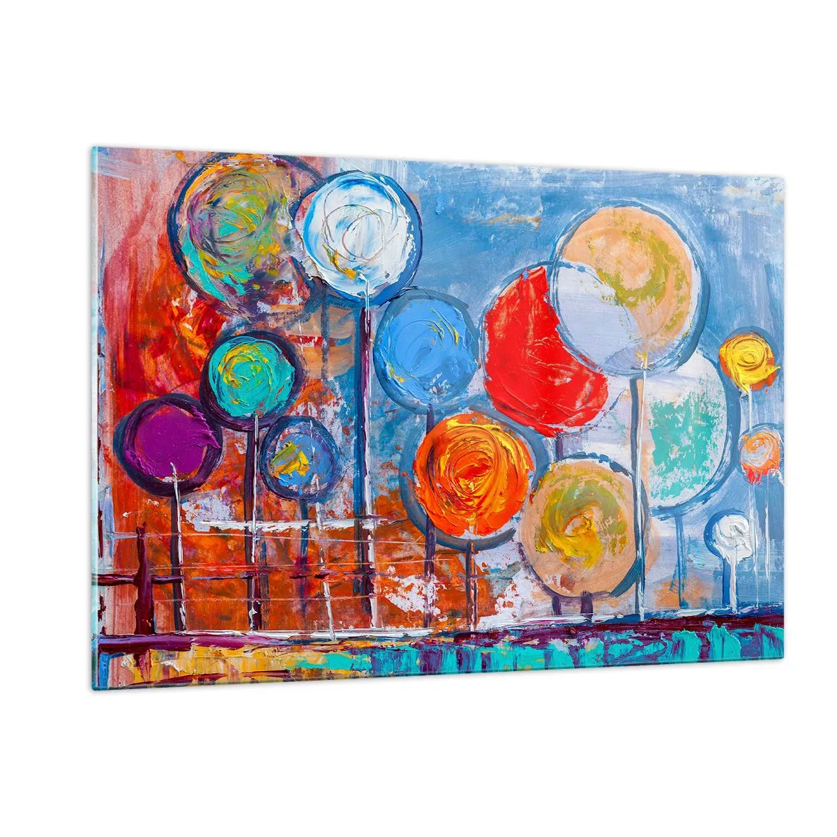 Quadro em vidro - De várias cores e tamanhos - 120x80 cm