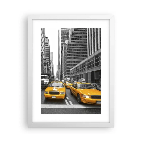 Pôster em moldura branca - Somos a cor da cidade - 30x40 cm