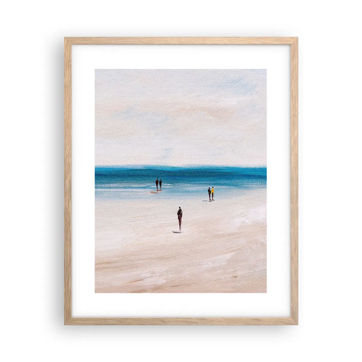 Pôster com moldura de carvalho claro - Uma necessidade natural - 40x50 cm