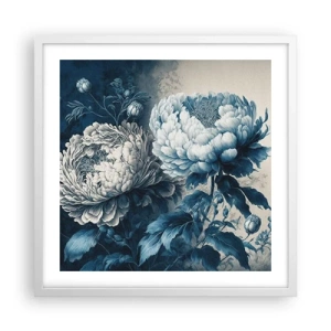 Pôster em moldura branca - Casal que combina - 50x50 cm