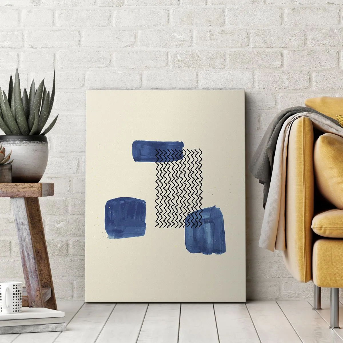 Quadro em tela - Quarteto abstrato - 50x70 cm