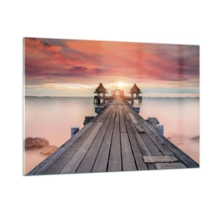 Quadro em vidro - De oeste para leste - 120x80 cm