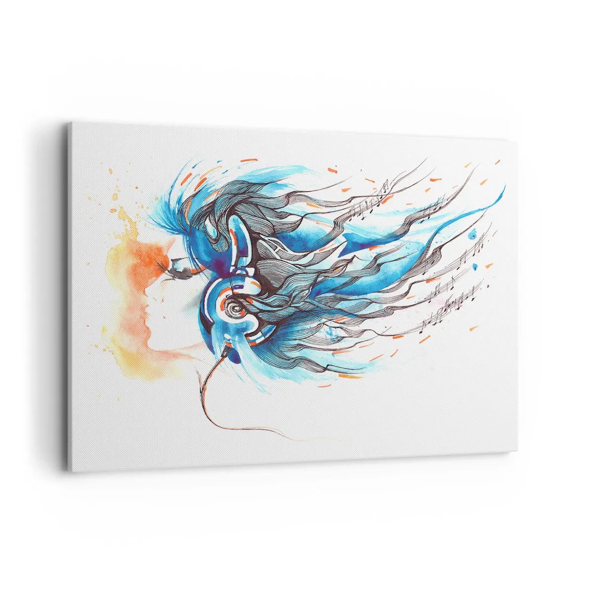 Quadro em tela - Deixe a música tocar - 100x70 cm