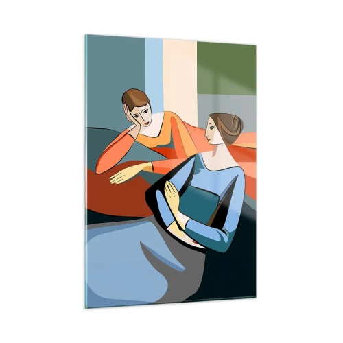 Quadro em vidro - Um momento de confiança - 50x70 cm