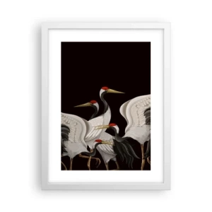 Pôster em moldura branca - Assuntos de aves - 30x40 cm