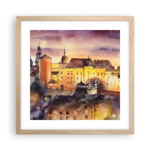 Pôster com moldura de carvalho claro - História e conto de fadas - 40x40 cm